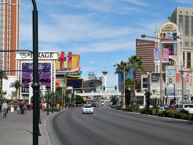 Der Strip oder Las Vegas Boulevard // © Sarah Geßner