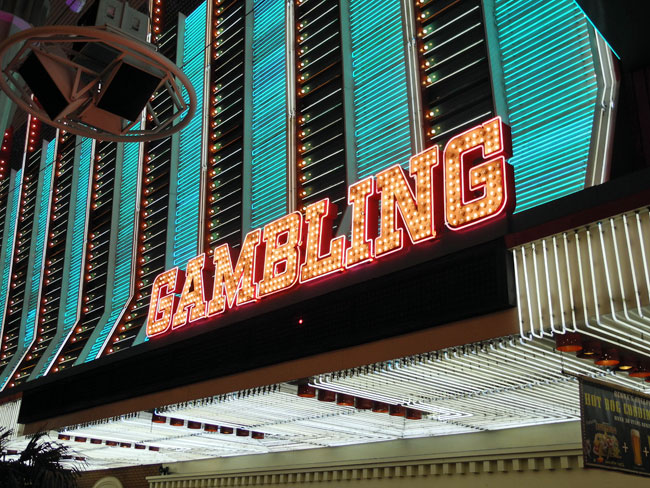 Gambling auf der Fremont Street - Las Vegas // © Sarah Geßner